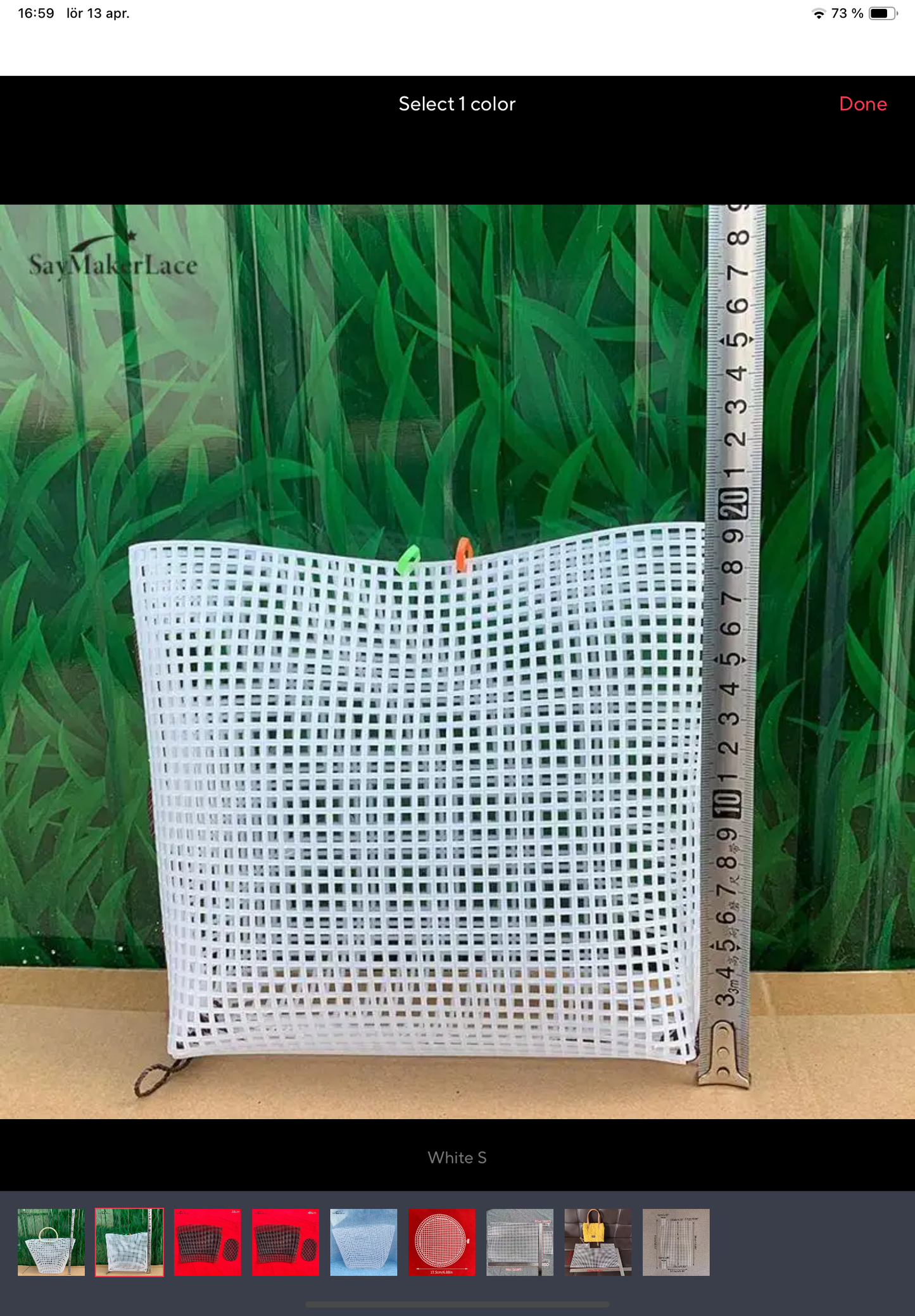 Plastic Canvas handväska raka kanter